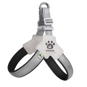 Pet Dog Cat Harness, Pet Harness With LeashSet, Adjustable Puppy Harness ComfortableReflective Easy Control Dog With Leather Leash,.No-Pull No Ch (Option: Black-M)