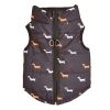 Cartoon Cardigan Waistcoat with Zipper Tractive Hole for Dogs