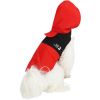 Dog Raincoat with Hood and Leash Hole, Adjustable Belly Strap, Reflective Strips