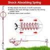 Dog Tie Out Cable Long Dog Leash Chew Proof Lead Dog Chain with Durable Spring 360�� Rotatable Clips PVC Case for Outside Yard Caming