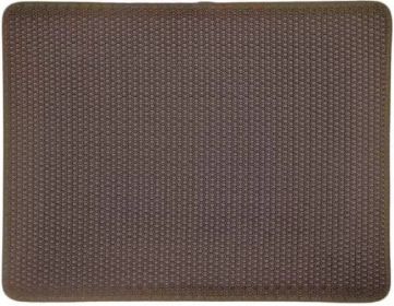 Cat Litter Mat Double Layer Filter Anti-bring Out (Option: Brown-45x60)